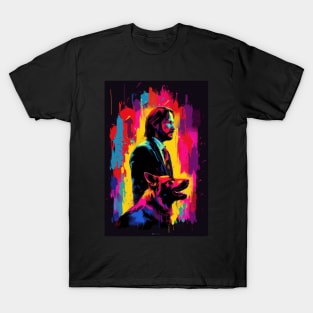 John Wick 4 + Dog Colorful T-Shirt